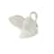 10.5" Ceramic Swan with Textured Grooves Sculpture